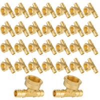 PEX A Expansion 1/2" PEX x 1/2" PEX x 3/4" Female Threaded F1906 Tee (Lead Free)