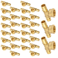 PEX A Expansion 1/2" PEX x 1/2" PEX x 1/2" Female Threaded F1906 Tee (Lead Free)