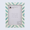 Green White Chevron Bone Inlay Picture Frame 4x6 5x7 8x10