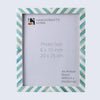 Green White Chevron Bone Inlay Picture Frame 4x6 5x7 8x10