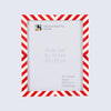 Red White Chevron Bone Inlay Picture Frame 4x6 5x7 8x10