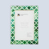 Picture Frame Moroccan Pattern Collection Bone & Resin Inlay Green – 3 Sizes