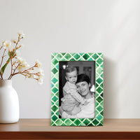 Casablanca Verde Resin Inlay Picture Frame Set 2