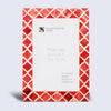 Picture Frame Moroccan Pattern Collection Bone & Resin Inlay Red – 3 Sizes