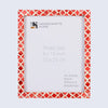 Picture Frame Moroccan Pattern Collection Bone & Resin Inlay Red – 3 Sizes