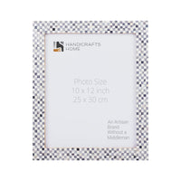 Poster Frames Checkered Collection Bone Inlay, Black & White - 4 Sizes