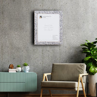 Poster Frames Checkered Collection Bone Inlay, Black & White - 4 Sizes