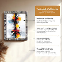 Poster Frames Classic Collection Bone Inlay, Grey, 6 Sizes