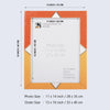 Poster Frame Menton Orange Collection Resin Inlay, 11x14