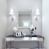 Make To Order Mother Of Pearl Green Mirror in 7 Sizes