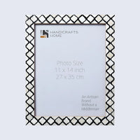 Moroccan Poster Frames Bone Inlay, Black, 9 Sizes