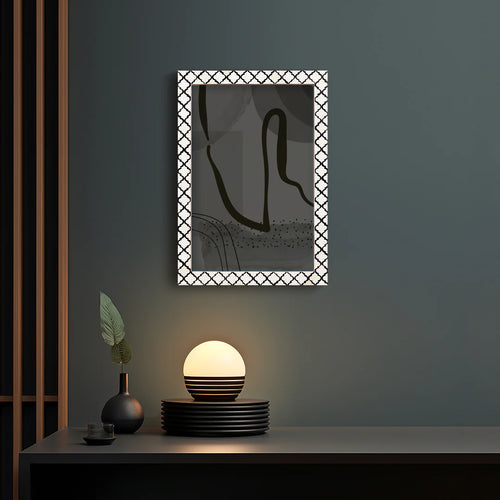 Moroccan Poster Frames Bone Inlay, Black, 9 Sizes