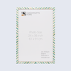 Poster Frames Chevron Collection Bone Inlay, Green, 6 Sizes