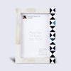 Picture Frame Indigo Mosaic Collection Bone Inlay White & Blue – 4x6 & 5x7"