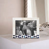 Picture Frame Indigo Mosaic Collection Bone Inlay White & Blue – 4x6 & 5x7"