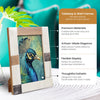 Picture Frame Neutral Patchwork Collection Horn, Bone & Wood Multi-Tone – 4x6 & 5x7"