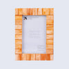 Picture Frame Classic Pattern Collection Bone Inlay 4 Colors – 4x6, 1" Border