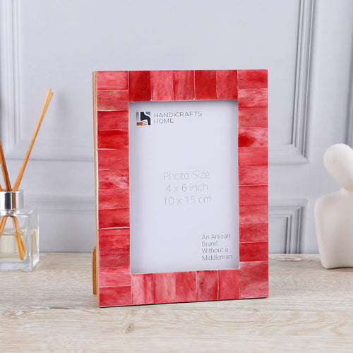 Picture Frame Classic Pattern Collection Bone Inlay 4 Colors – 4x6, 1" Border