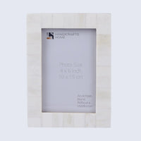 Picture Frame Classic Pattern Collection Bone Inlay 4 Colors – 4x6, 1" Border