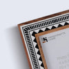Picture Frame Geometric Collection Wood & Resin Inlay Black & White – 4x6 & 5x7"