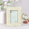 Picture Frame Braided Pattern Collection Bone Inlay White – 4x6 & 5x7"