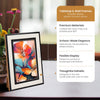 Black White Resin Inlay Picture Frame Layered Border 4x6 5x7