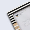 Picture Frame Stripewood Collection Wood & Resin Inlay Black & White – 4x6 & 5x7"