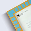 Picture Frame Classic Block Stripe Collection Resin Inlay, Turquoise – 4x6 & 5x7