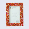 Picture Frame Crush Collection Mother of Pearl & Resin Inlay 4 Colors – 4x6"