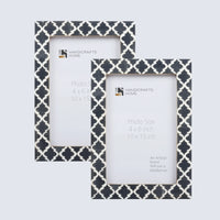 Casablanca Fumar Resin Inlay Picture Frame Set 2