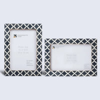 Casablanca Fumar Resin Inlay Picture Frame Set 2