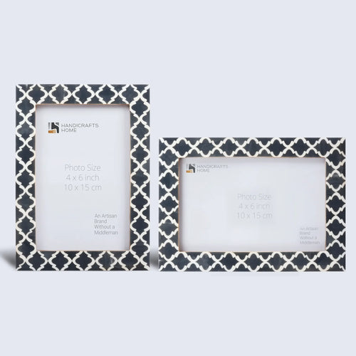Casablanca Fumar Resin Inlay Picture Frame Set 2