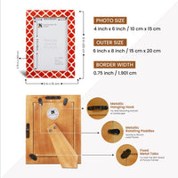 Casablanca Pimienta Resin Inlay Picture Frame Set 2
