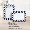 Picture Frame Lisbon Azul Collection Resin Inlay Blue & White – 3 sizes (Pack of 2)