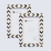 Picture Frame Lisbon Cortica Collection Resin Inlay Brown & White – 3 sizes(Pack of 2)