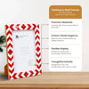 Picture Frame Set of 2 Red White Resin Inlay 4x6 5x7 8x10