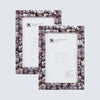 Picture Frame Mother of Pearl Collection Mother of Pearl Dark Grey Pack of 2 -3 sizes
