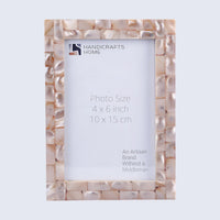 Mother of Pearl Inlay Picture Frame Pink 4x6 5x7 8x10