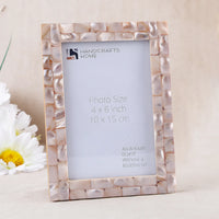 Mother of Pearl Inlay Picture Frame Pink 4x6 5x7 8x10