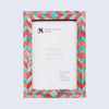 Picture Frame Mosaic Chevron Collection Resin Inlay Green Red 3 Sizes