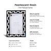 Picture Frames Pearlescent Tiptoe Collection Mother of Pearl & Resin Inlay, 3 Sizes