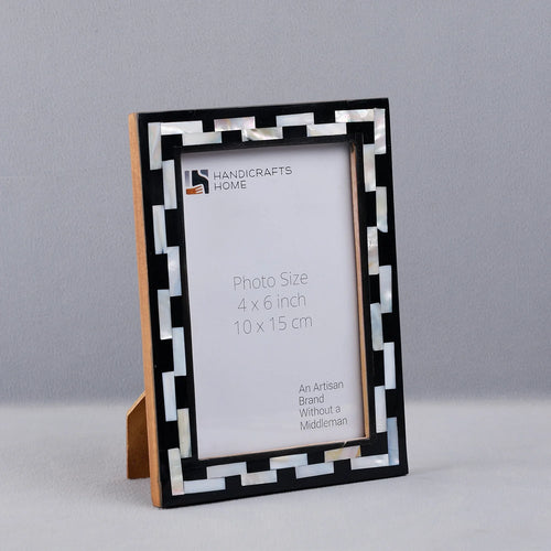 Picture Frames Pearlescent Tiptoe Collection Mother of Pearl & Resin Inlay, 3 Sizes