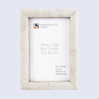 Picture Frame Sea Siren Ligeia Collection Bone Inlay White – 2 Sizes
