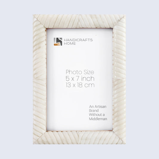 Picture Frame Sea Siren Ligeia Collection Bone Inlay White – 2 Sizes