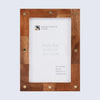 Picture Frame Star Wood Collection Brass & Wood Brown - 3 Sizes