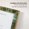 Verdigris Bone Inlay Photo Frame Tabletop Wall 4x6 5x7 8x10