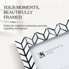 Picture Frame Artic Horizon Collection Bone Inlay & Resin Black & White – 3 sizes
