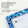 Picture Frame Arctic Ice Pattern Collection Resin inlay Blue & White – 4x6, 5x7 & 8x10