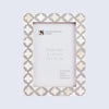 Picture Frame Avant Ashley Collection Bone & Resin Inlay White & Grey – 4x6, 5x7 & 8x10"