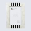 Picture Frame Contour Alto Pattern Collection Resin Inlay White & Black – 4x6, 5x7 & 8x10"